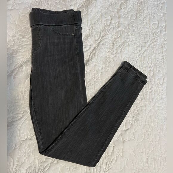 Liverpool the skinny pull-on washed black stretch high rise jeans size 6/28 - Picture 2 of 10